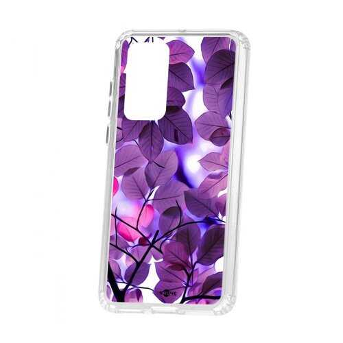 Чехол Kruche Huawei P40 Print Purple leaves в Связной