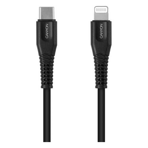 Кабель Canyon 1.2м MFI USB Type-C/Lightning Black в Связной