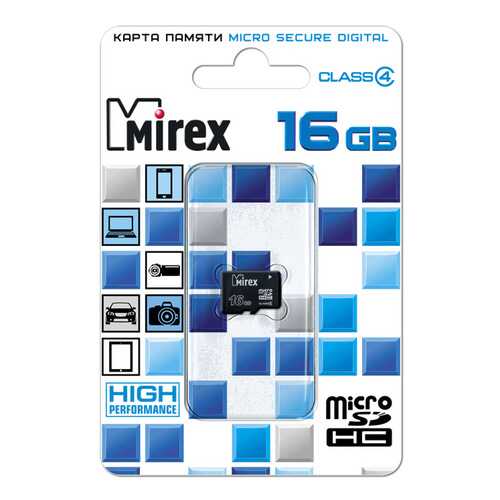 Карта памяти MIREX Micro SDHC 16GB в Связной