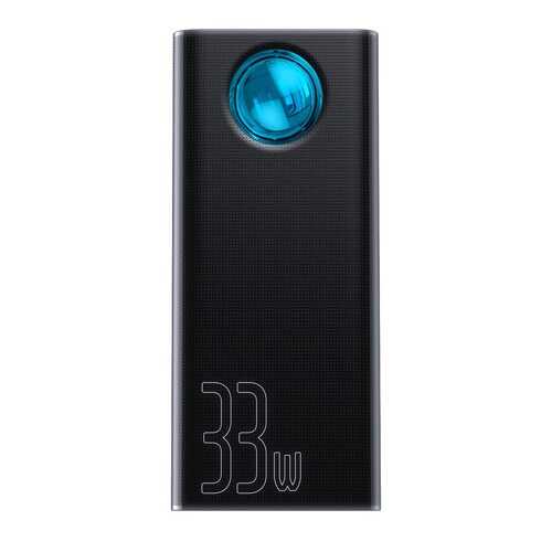 Внешний аккумулятор Baseus Amblight Quick Charger PD3.0+QC3.0 30000mAh Black (PPLG-01) в Связной