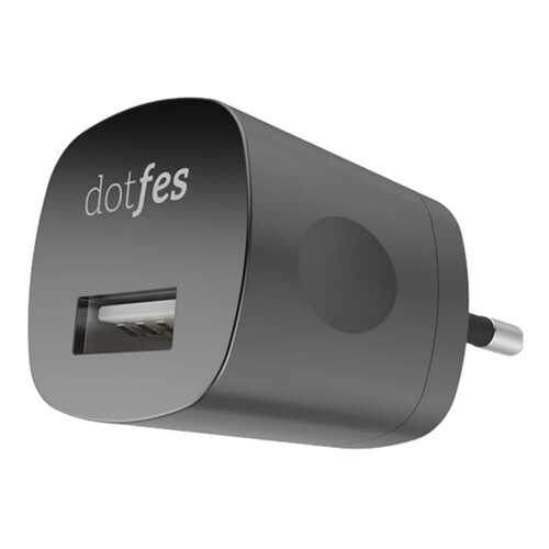 Сетевое зарядное устройство Dotfes C04 1 USB 1A Black в Связной