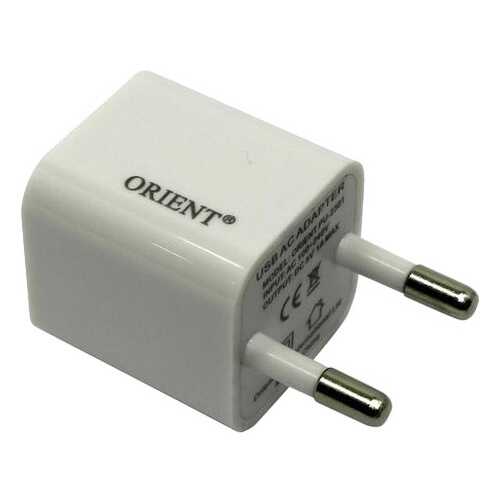 Сетевое зарядное устройство ORIENT PU-2301 1 USB 1A White в Связной