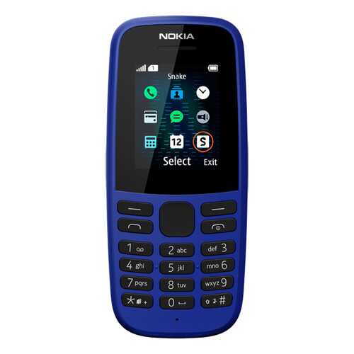 Мобильный телефон Nokia 105SS (ТА-1203) Blue в Связной