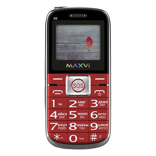 Мобильный телефон Maxvi B8 Red в Связной