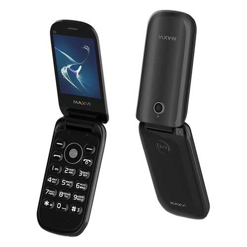 Мобильный телефон Maxvi E3 Radiance Black в Связной
