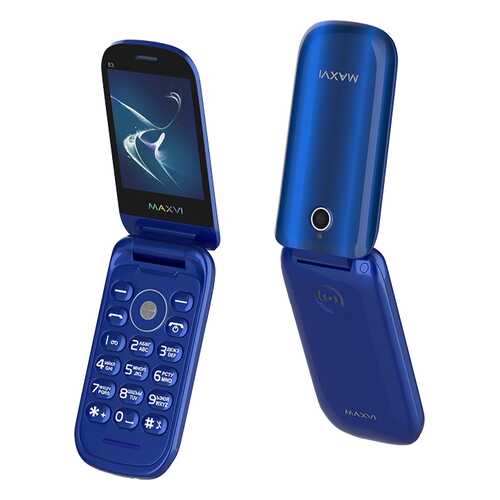 Мобильный телефон Maxvi E3 Radiance Blue в Связной