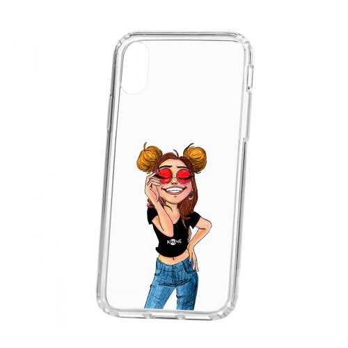 Чехол Apple iPhone X Kruche Print Smiling в Связной