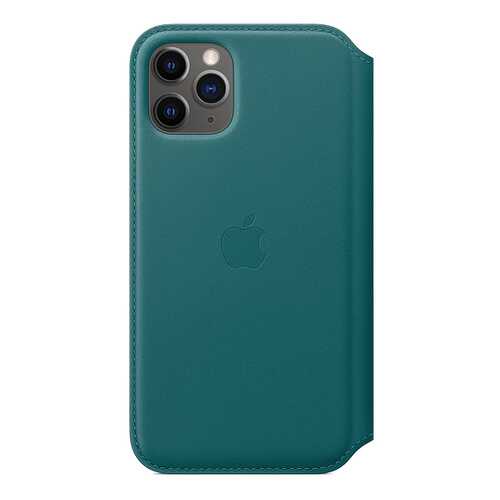 Чехол Apple Leather Folio Peacock для смартфона iPhone 11 Pro (MY1M2ZM/A) в Связной