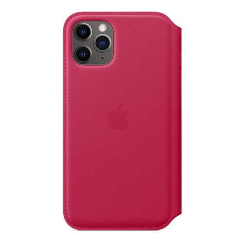 Чехол Apple Leather Folio Raspberry для смартфона iPhone 11 Pro (MY1K2ZM/A) в Связной