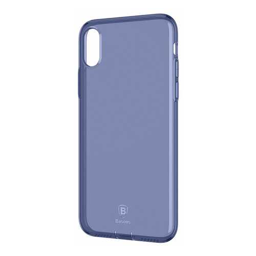 Чехол Baseus Simple Series Case Pluggy (ARAPIPHX-A03) для Apple iPhone X(Transparent Blue) в Связной