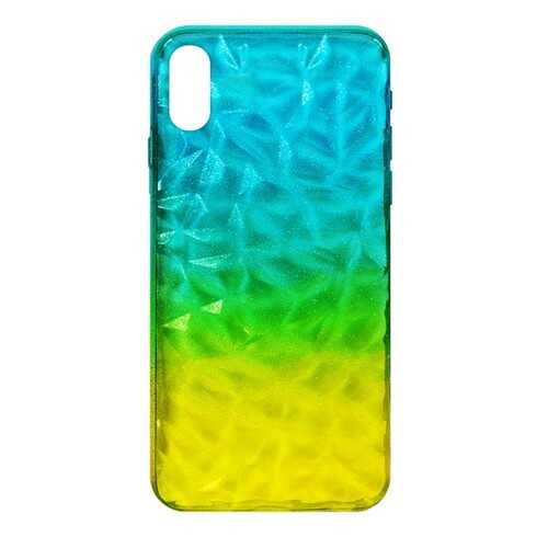 Чехол Crystal Krutoff для iPhone X/XS Yellow/Blue в Связной