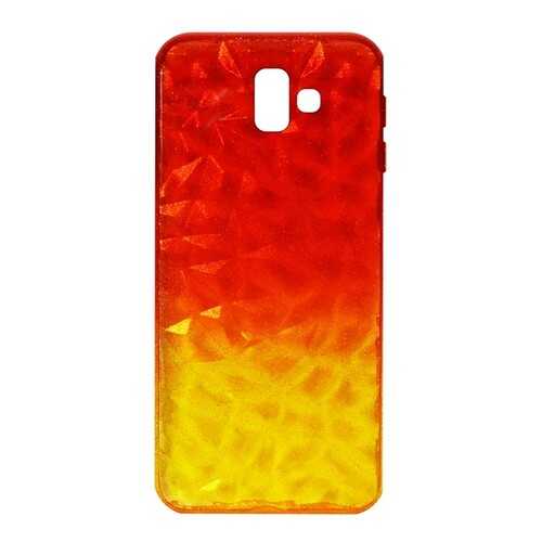 Чехол Crystal Krutoff для Samsung Galaxy J6+ (SM-J610) Yellow/Red в Связной