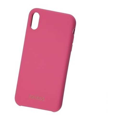 Чехол для смартфона Guess Silicone Collection Gold Logo Pink для Apple iPhone XR в Связной