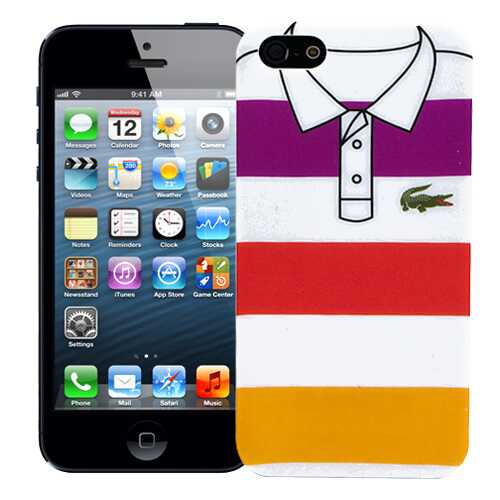 Чехол для смартфона KAWAI Sports shirt Purple, red, yellow stripes в Связной