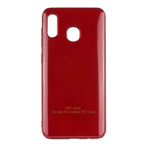 Чехол GLOSSY LOGO для Samsung Galaxy A20 / A30 Red в Связной