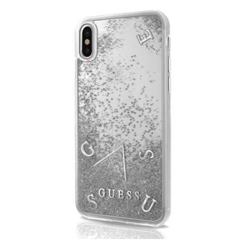 Чехол Guess Liquid Glitter для Phone X/Xs Transparen/Silver в Связной