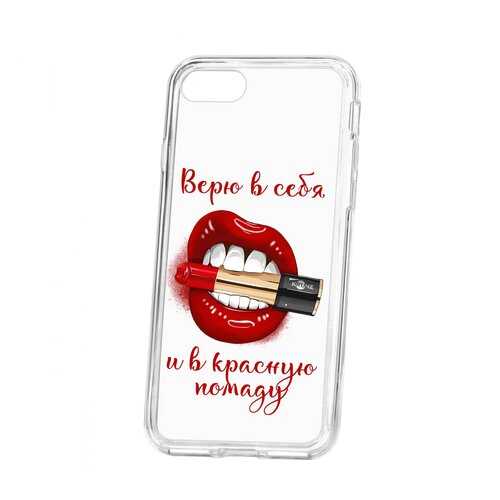 Чехол Kruche Apple iPhone 7 Print Red lipstick в Связной