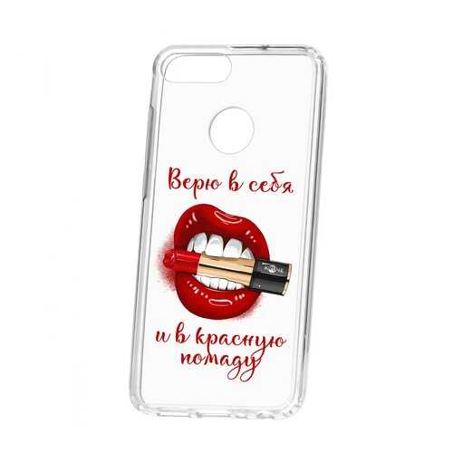 Чехол Kruche Huawei Honor 9 Lite Print Red lipstick в Связной