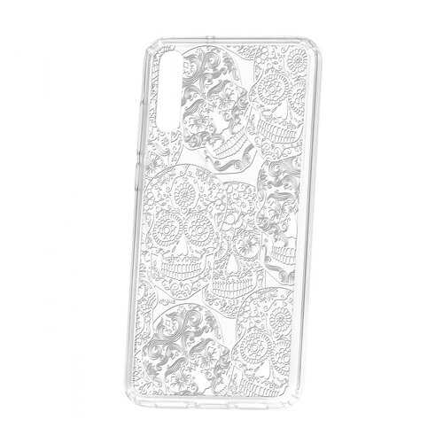 Чехол Kruche Huawei P20 Print Skull White в Связной