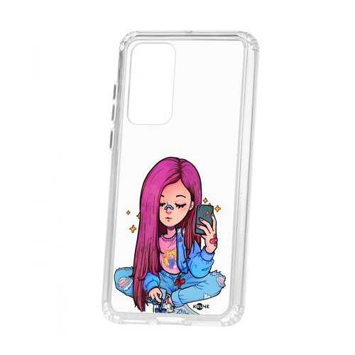 Чехол Kruche Huawei P40 Print Pink Hair в Связной