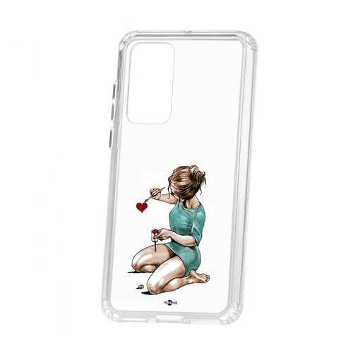 Чехол Kruche Huawei P40 Print Рисуя любовь в Связной