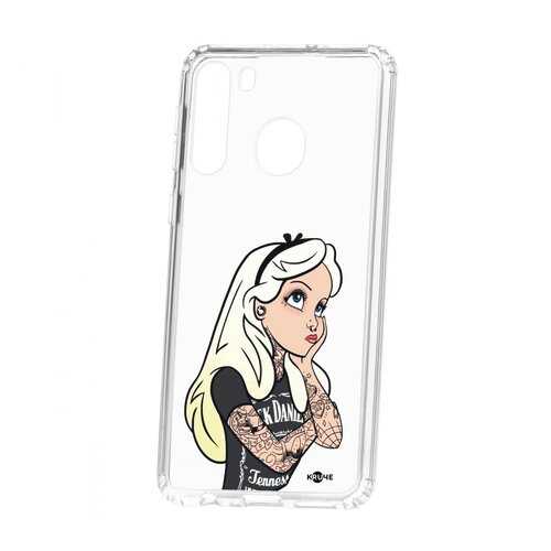 Чехол Kruche Samsung Galaxy A21 Print Tattoo Girl в Связной