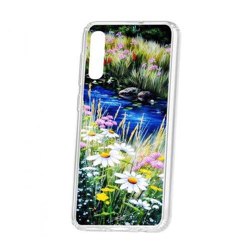 Чехол Kruche Samsung Galaxy A50 2019 Print Ромашки у ручья в Связной