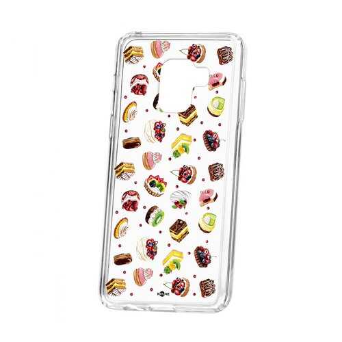 Чехол Kruche Samsung Galaxy A8 2018 (A530) Print Cake в Связной