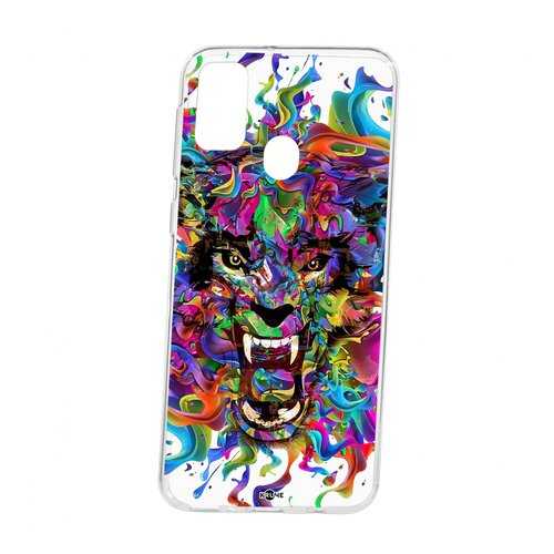 Чехол Kruche Samsung Galaxy M30S Print Colored beast в Связной