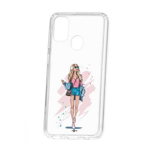 Чехол Kruche Samsung Galaxy M30S Print Fashion Girl в Связной