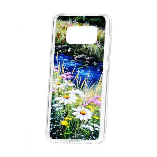 Чехол Kruche Samsung Galaxy S8 Print Ромашки у ручья в Связной