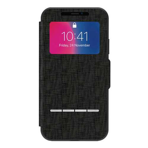 Чехол Moshi SenseCover для iPhone X - Metro Black 99MO072010 в Связной