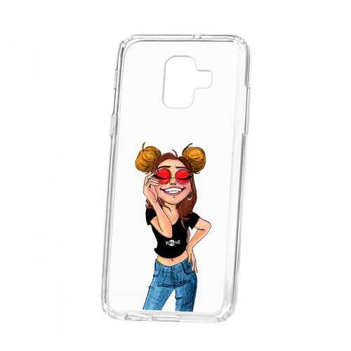 Чехол Samsung Galaxy A6 (2018) A600f Kruche Print Smiling в Связной