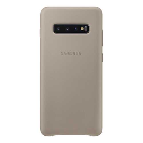 Чехол Samsung Leather Cover для Galaxy S10 Plus Grey в Связной