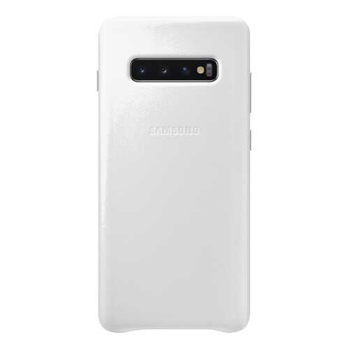 Чехол Samsung Leather Cover для Galaxy S10 Plus White в Связной