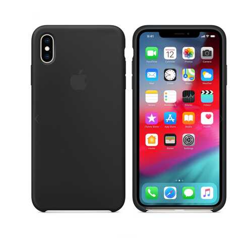 Чехол Silicone Case для Apple iPhone XS Max Black (MWO8WFE/A) в Связной