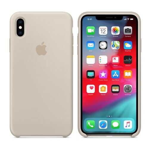 Чехол Silicone Case для Apple iPhone XS Max Stone (MWP4FE/A) в Связной