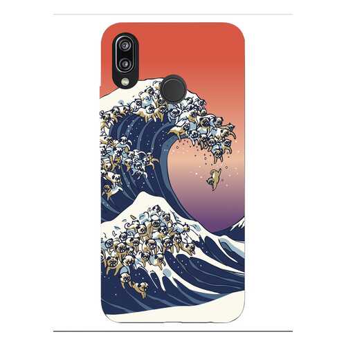 Чехол СМАКС The Great Wave of Pug для Huawei P20 Lite (2018) в Связной