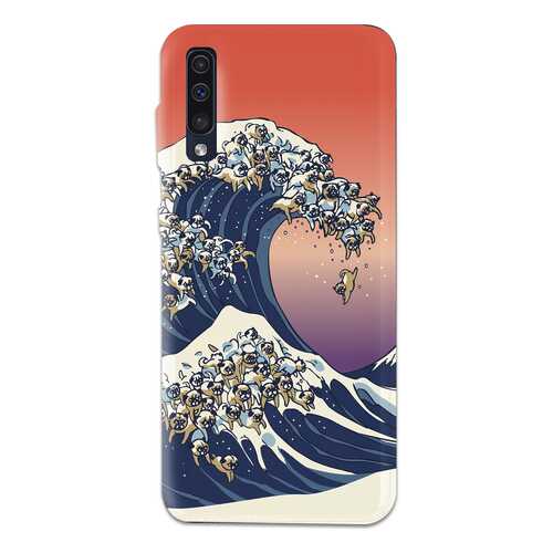 Чехол СМАКС The Great Wave of Pug для Samsung Galaxy A50 в Связной