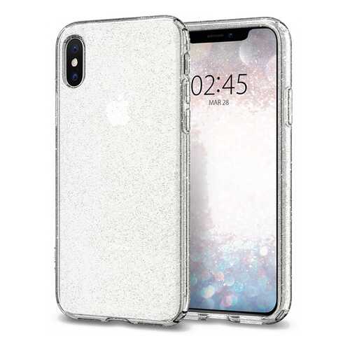 Чехол Spigen Liquid Crystal Glitter (063CS25111) для iPhone X/Xs (Crystal Quartz) в Связной