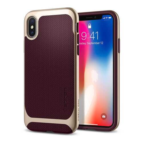 Чехол Spigen Neo Hybrid для Apple iPhone X/Xs Burgundy (057CS22168) в Связной