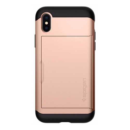 Чехол Spigen Slim Armor CS (057CS22157) для Apple iPhone X (Blush Gold) в Связной