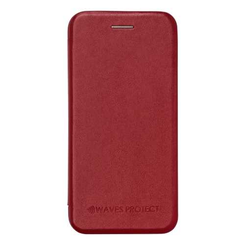 Чехол Waves Protect кожаный для iPhone 7, 8 red в Связной