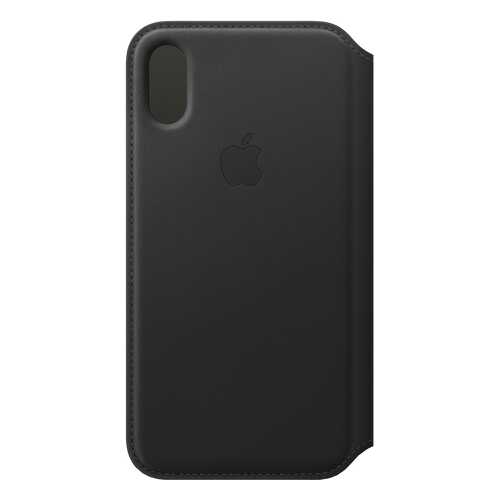 Кейс для iPhone Apple Folio XS кожаный черный MRWW2ZM/A в Связной