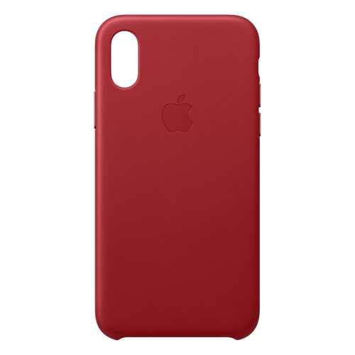 Кейс для iPhone Apple Leather XS кожаный красный MRWK2ZM/A в Связной