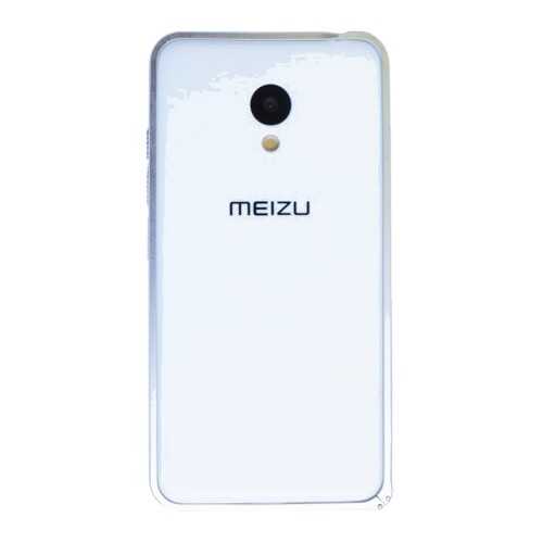 Металлический округлый бампер на пряжке для Meizu M3 / M3 mini / M3s (Серебряный) в Связной