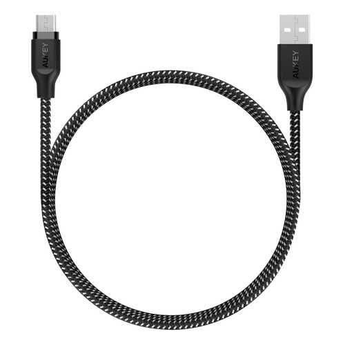 Кабель Aukey Braided Nylon microUSB to USB-A 1.2m Black (CB-AM1) в Связной