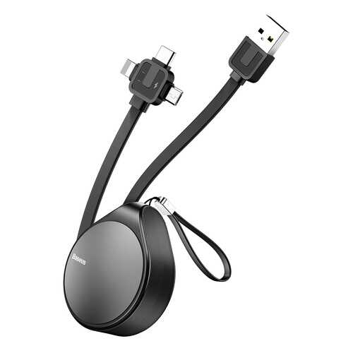 Кабель Baseus Waterdrop three-in-one scaling Cable 1.5m Grey в Связной