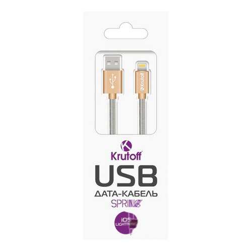 Кабель Krutoff Spring Lightning 1м Gold в Связной