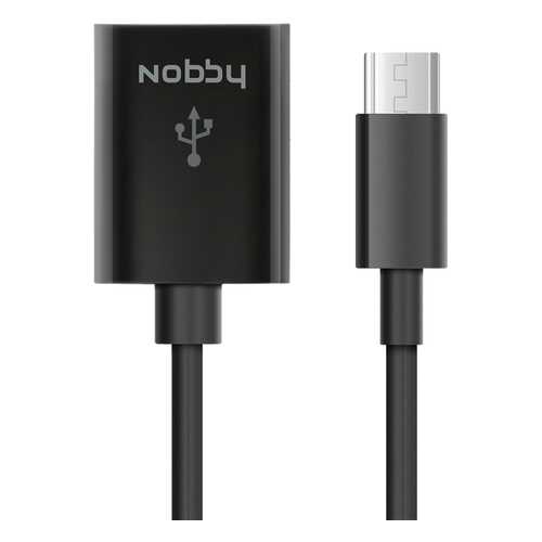 Кабель Nobby Comfort USB- micro-USB, 0.15 м Black в Связной